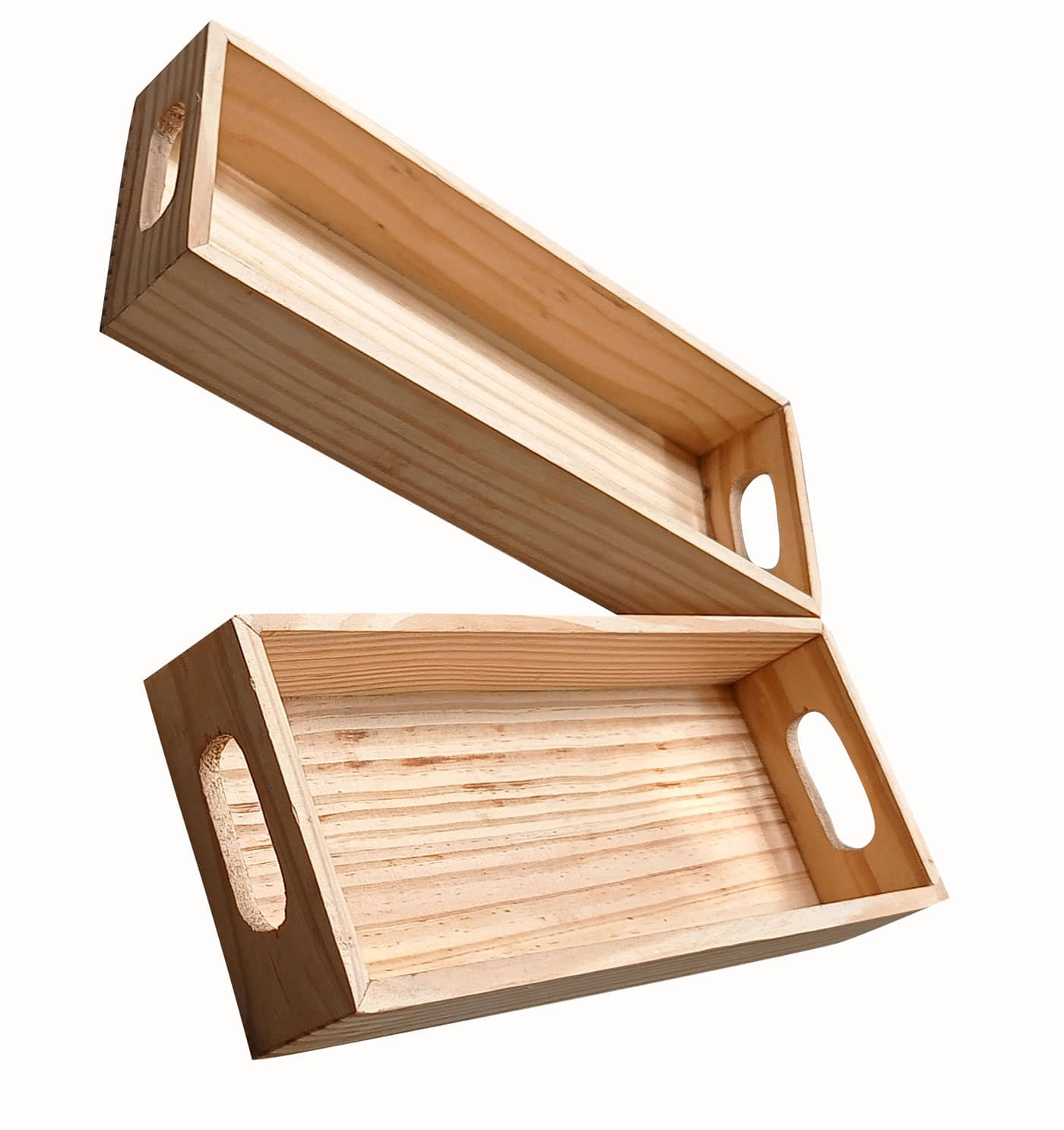 SWH - Brown Wooden Dinner Set ( Pack of 2 )