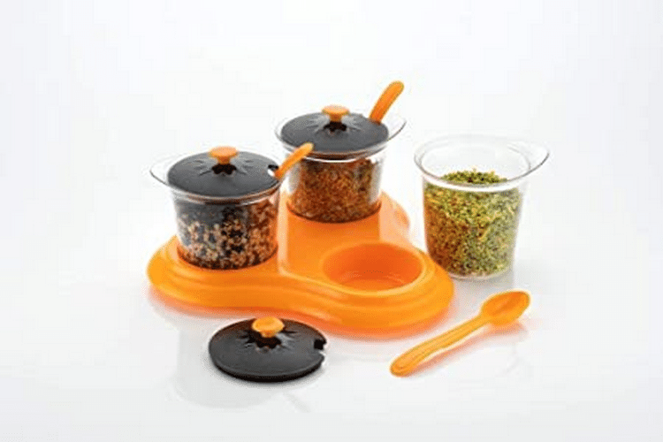 VARKAUS - Assorted Polycarbonate Pickle Container ( Pack of 1 ) VARKAUS - Assorted Polycarbonate Pickle Container ( Pack of 1 )