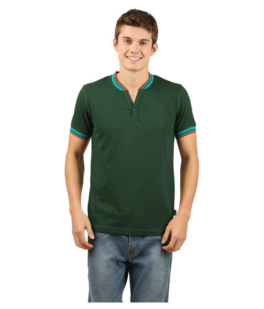     			Zebu Pack of 1 Cotton Regular Fit Men's T-Shirt ( Green )