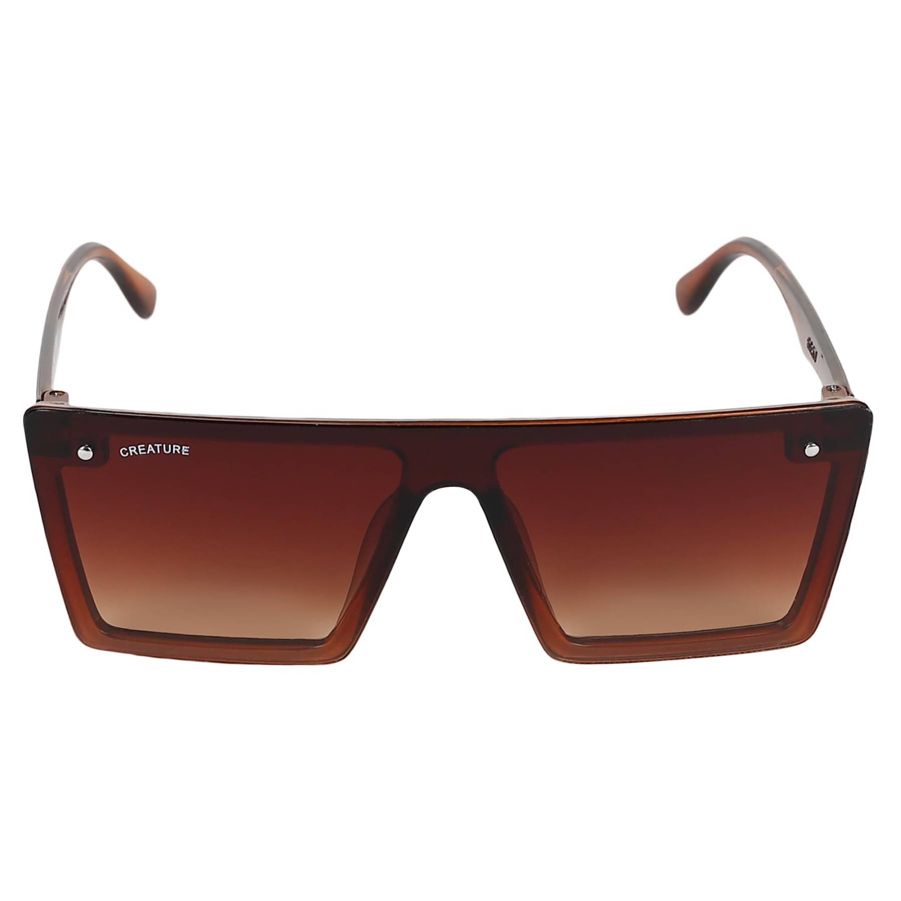     			Creature - Black Rectangular Sunglasses ( Pack of 1 )