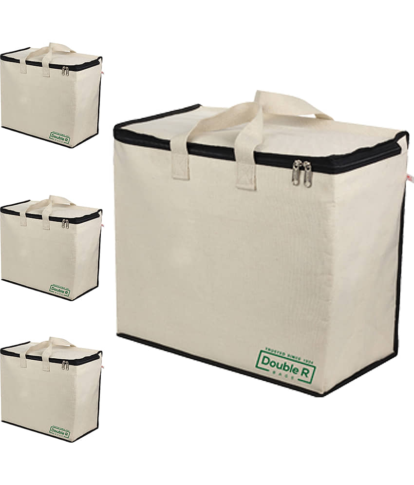 Double R Bags - Green Canvas Shopping Bag - Handbags | Buy online on ZillyBuy