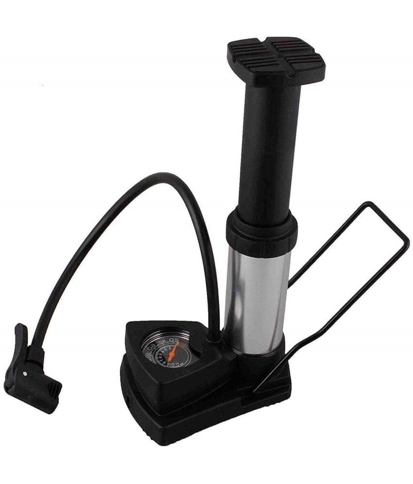     			RAMDEV ENTERPRISE Portable Mini Bike Pump/Cycle Foot Pump Foot Activated with Pressure Gauge Floor Bicycle Bikes Pump & Cycle Pump Bicycle Tire Pump for Road.