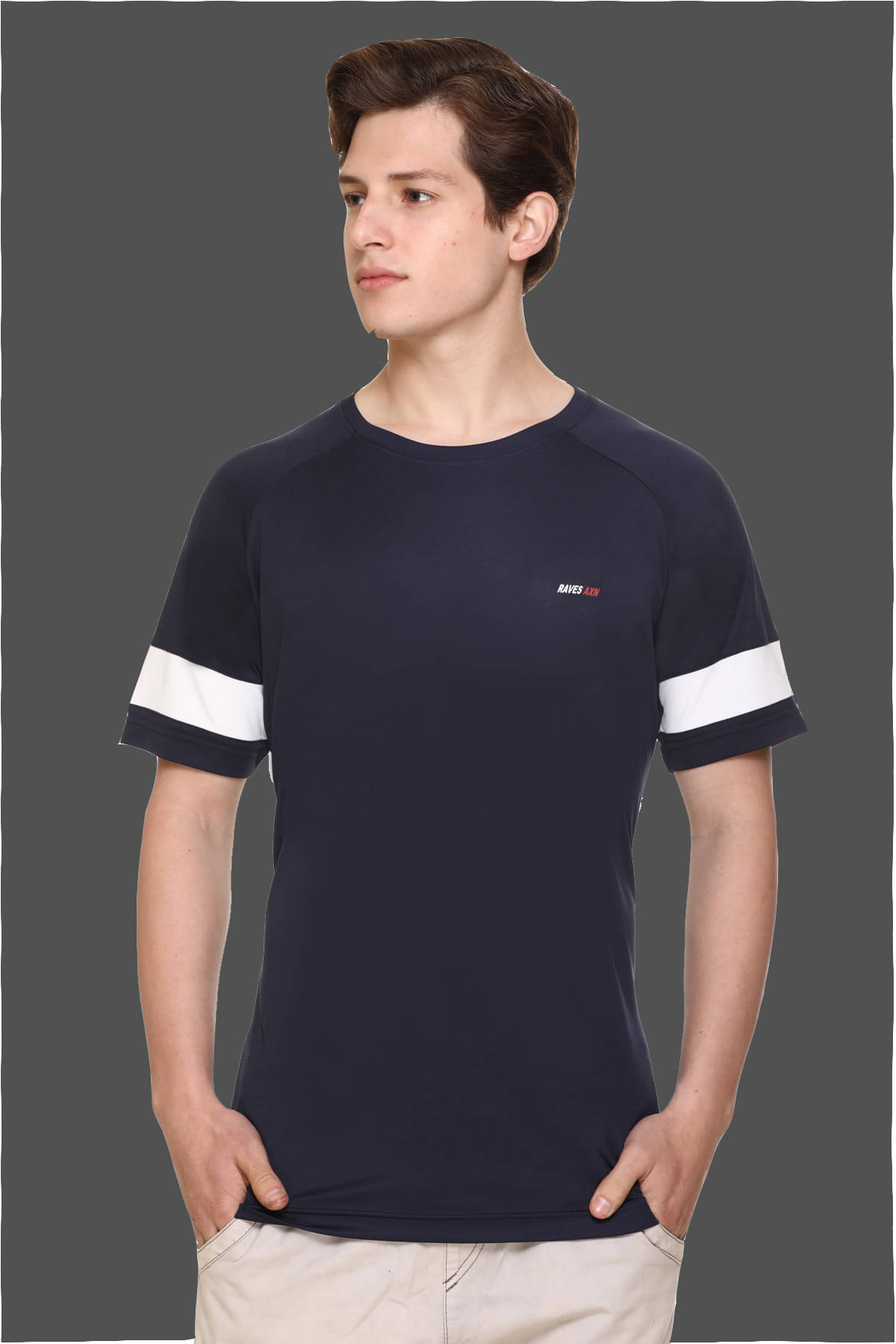     			RF RAVES - Blue Polyester Regular Fit Men's T-Shirt ( Pack of 1 )
