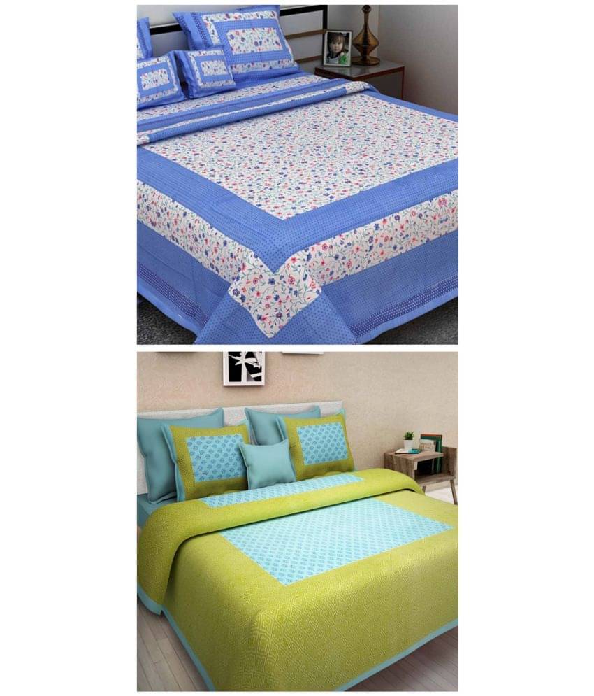 Uniqchoice 100% Cotton Double Bedsheet ( Multicolor )     			Uniqchoice 100% Cotton Double Bedsheet ( Multicolor )