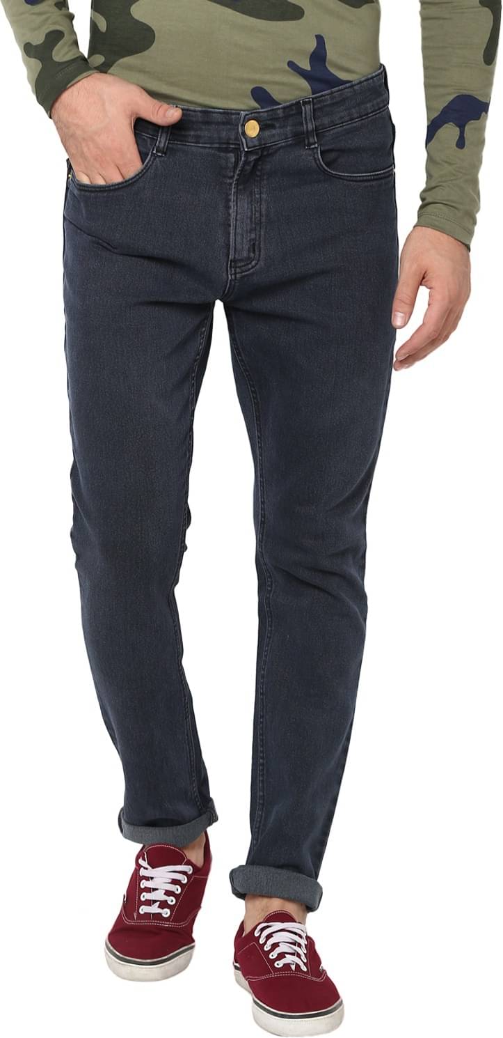 Urbano Fashion - Dark Blue Cotton Blend Slim Fit Men's Jeans ( Pack of 1 ) Urbano Fashion - Dark Blue Cotton Blend Slim Fit Men's Jeans ( Pack of 1 )