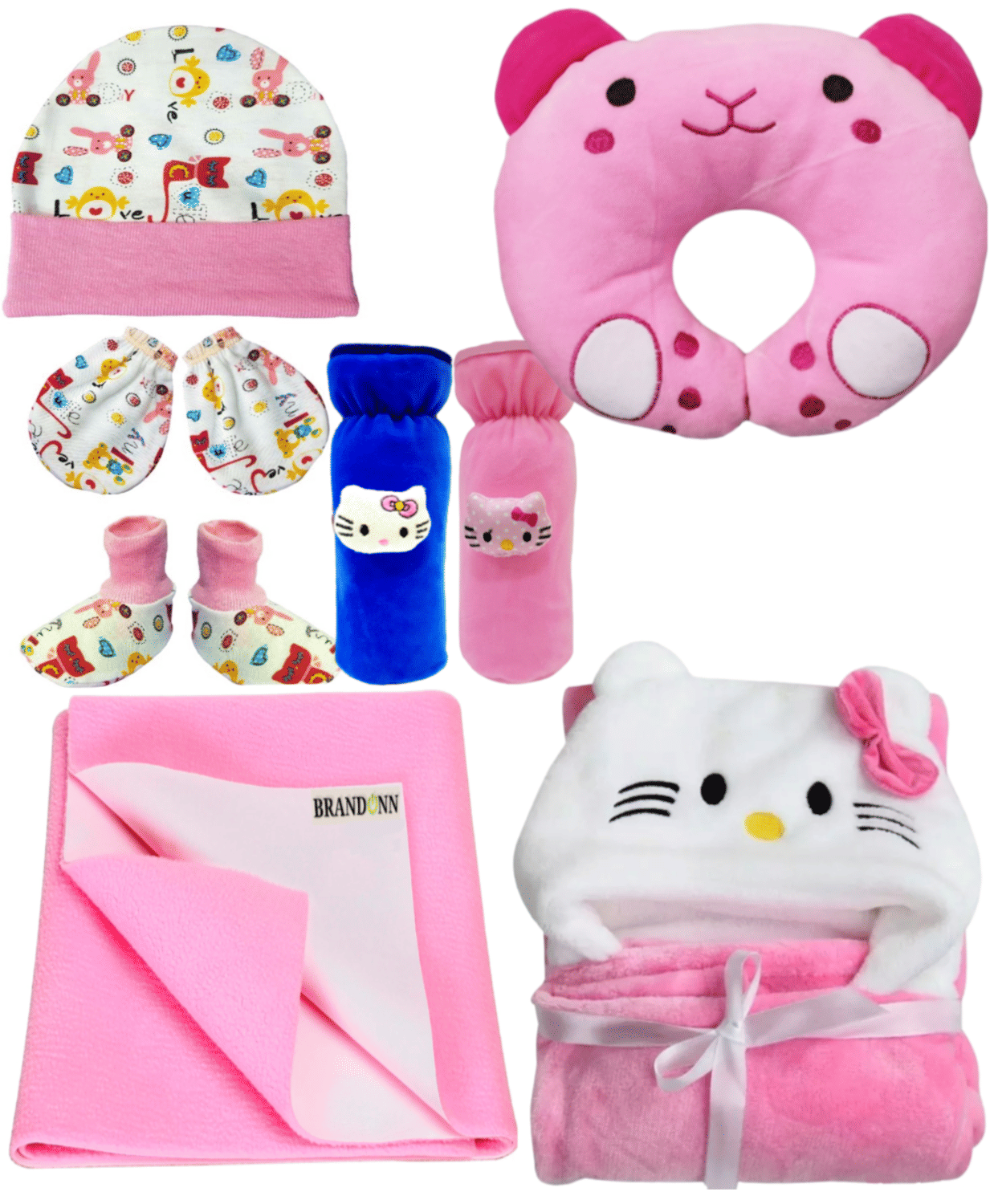     			Brandonn New Born Baby Daily Essential Gift Set Pack of 8