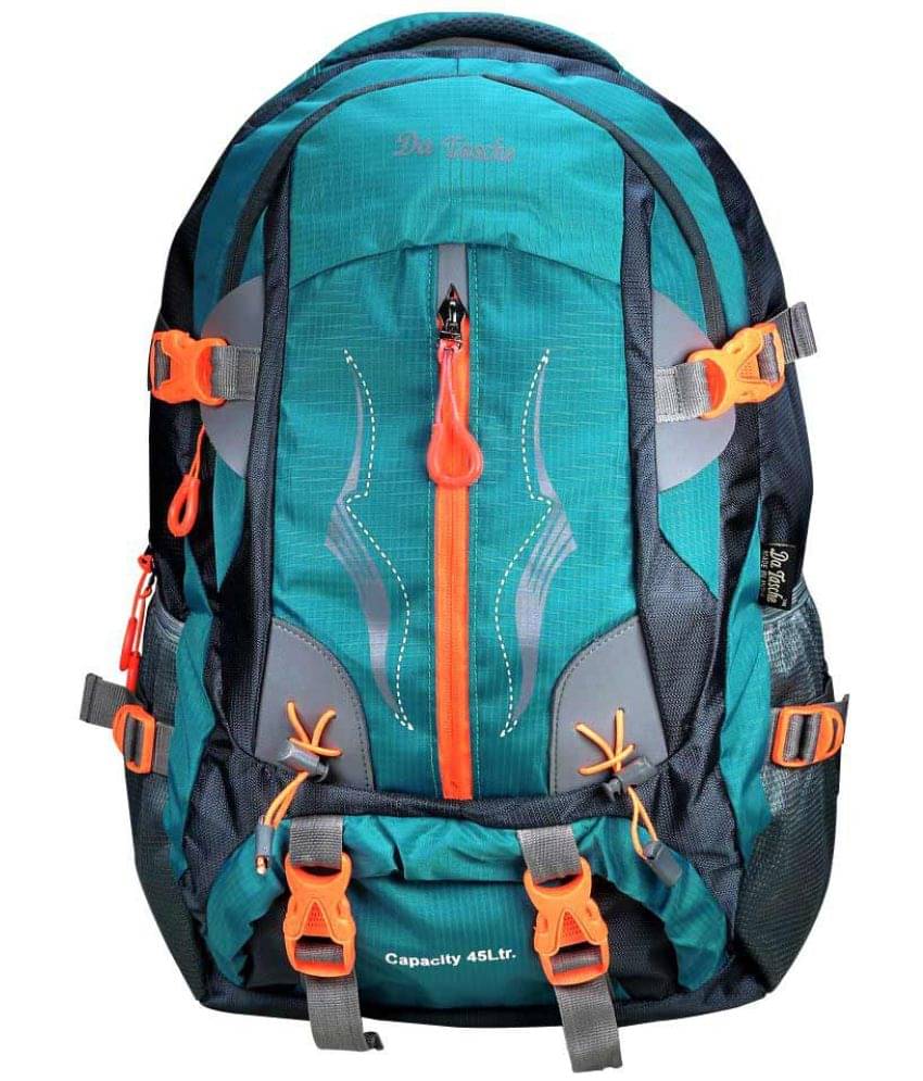    			Da Tasche - Green Polyester Backpack ( 45 Ltrs )