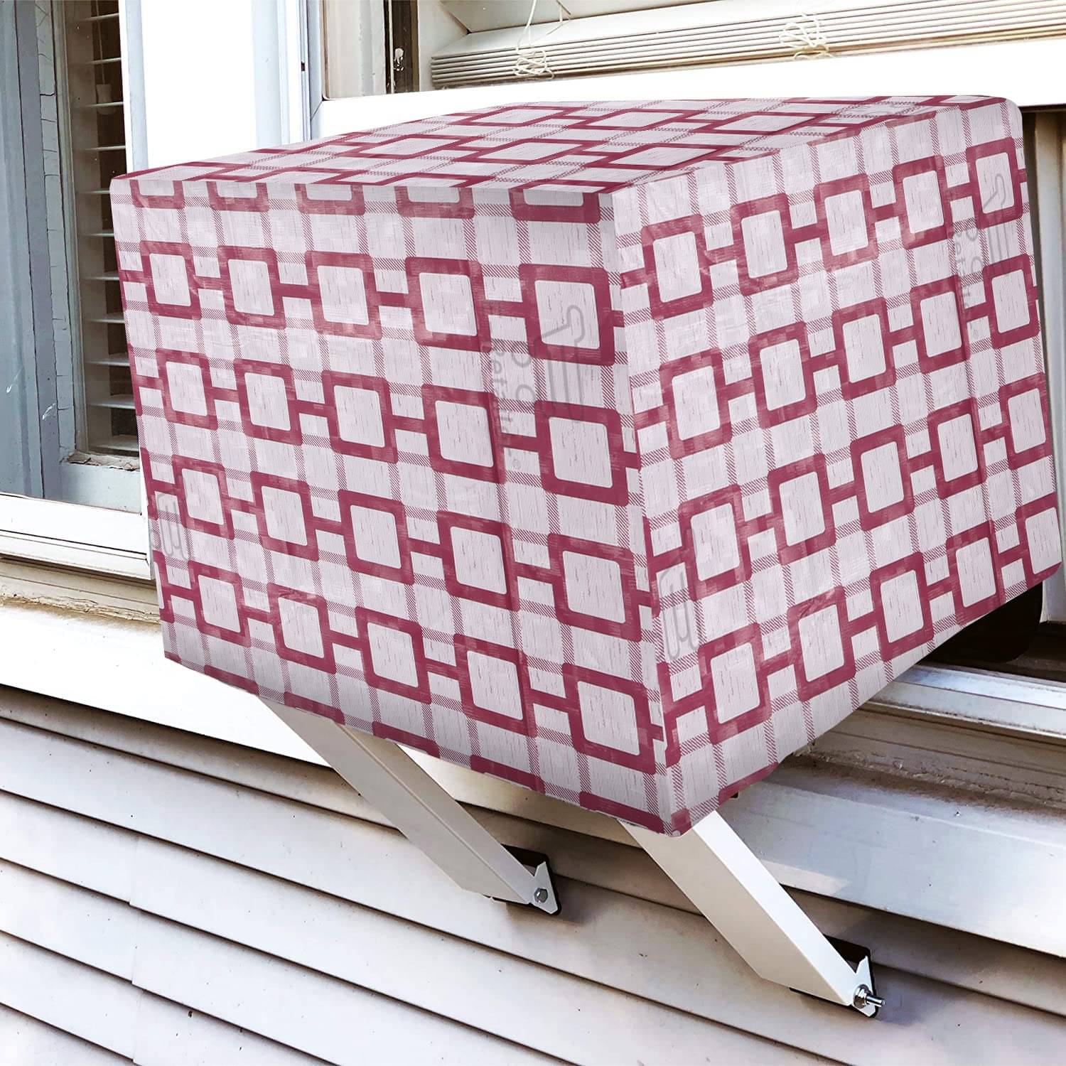     			E-Retailer Single PVC Red AC Cover for 2 Ton Window AC