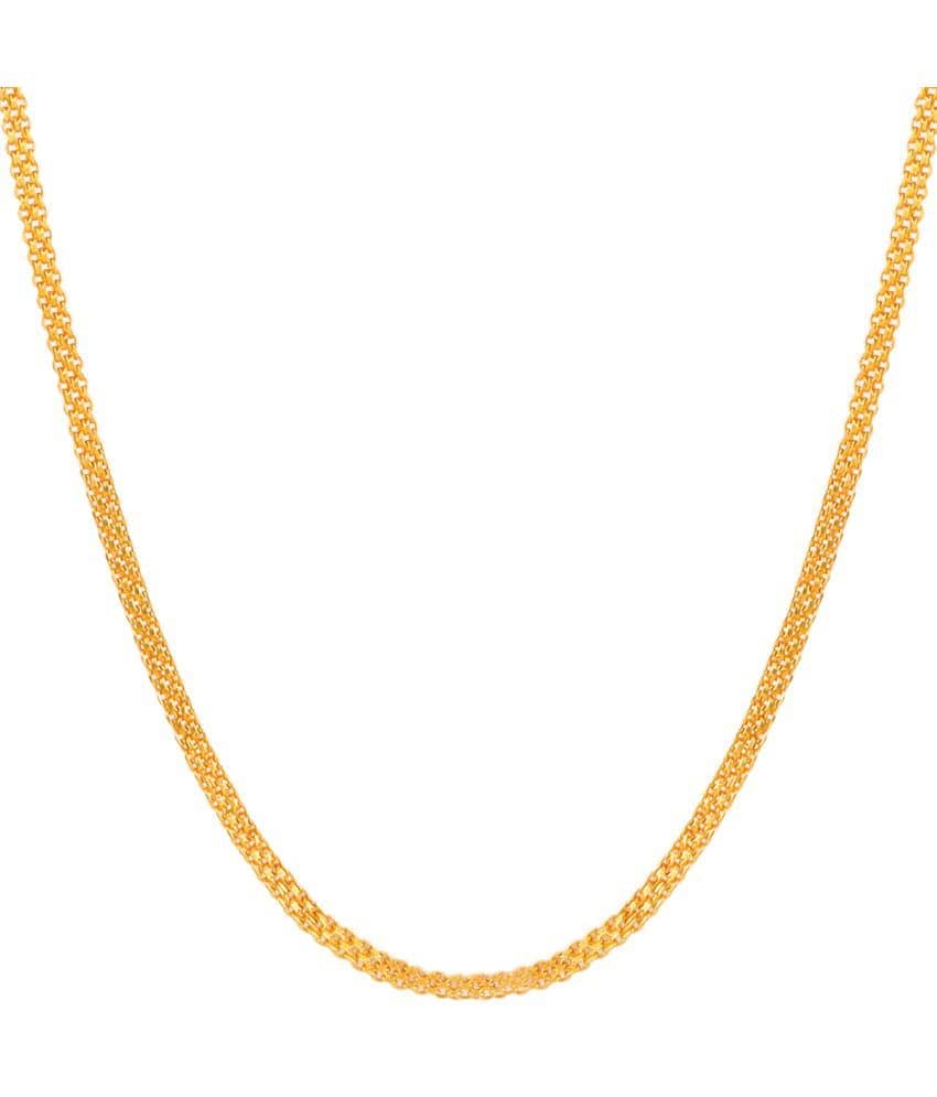 FASHION FRILL Gold Plated Chain ( Set of 1 )