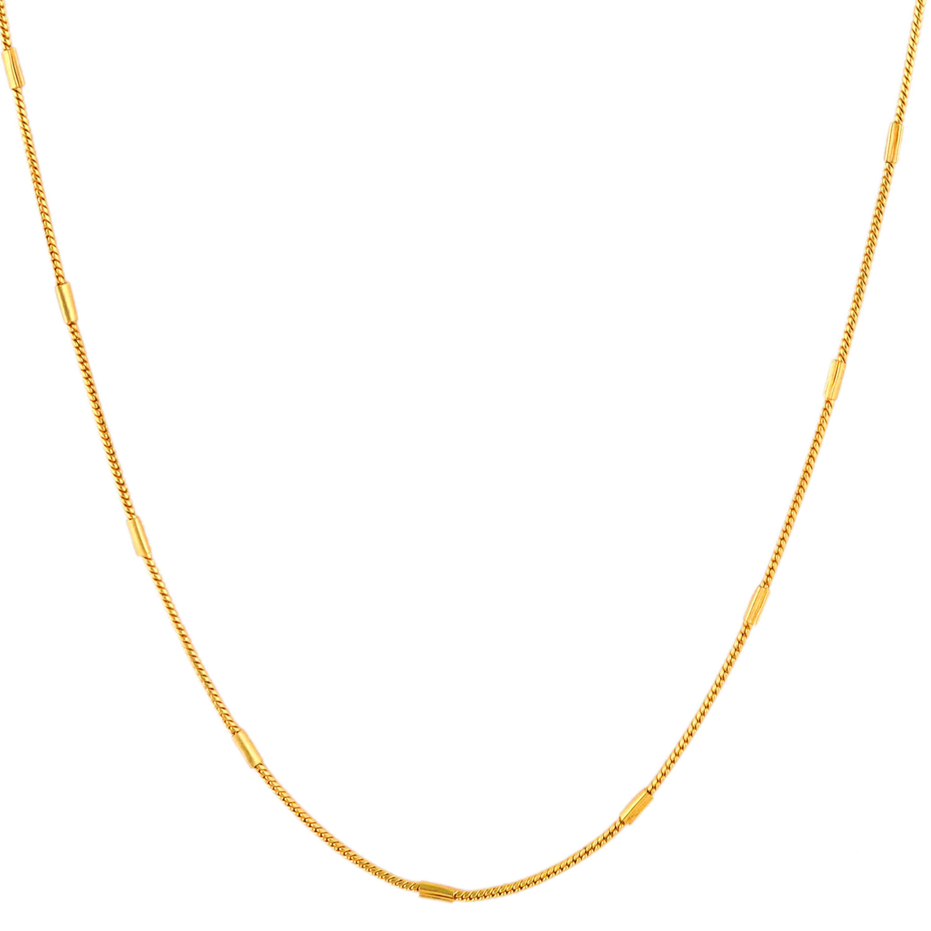FASHION FRILL Gold Plated Chain ( Set of 1 )