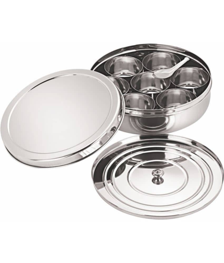 Neelam - Silver Steel Spice Container ( Pack of 1 )