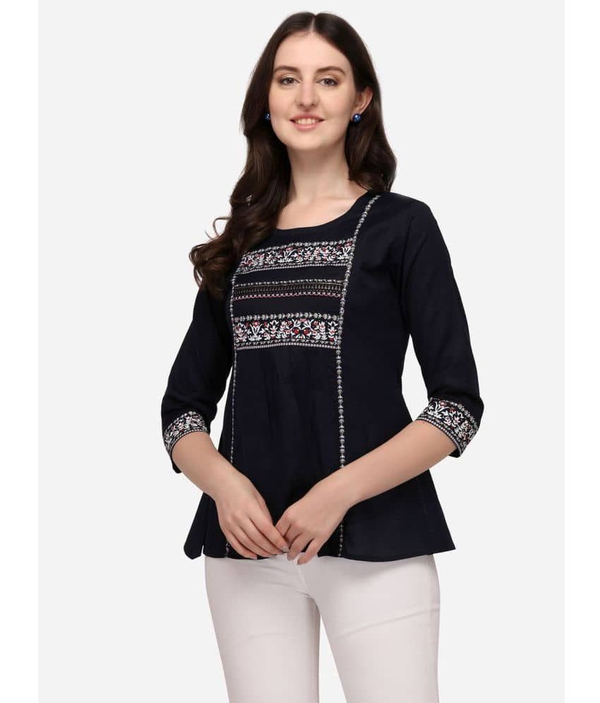 Prettify Women's Cotton Tunic ( Black )