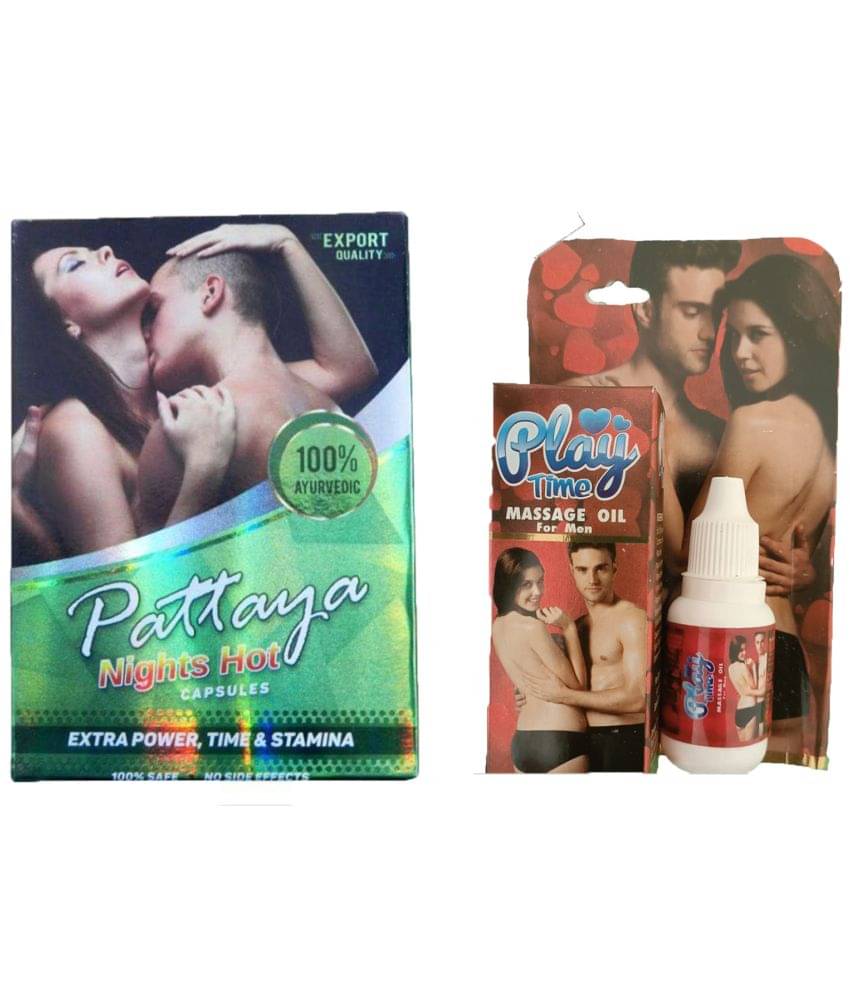     			Combo of Dr Chopra Play Time (Massage Oil for Men) Oil 15 ml & Dr. Chopra Original Pattaya Nights Hot Capsules