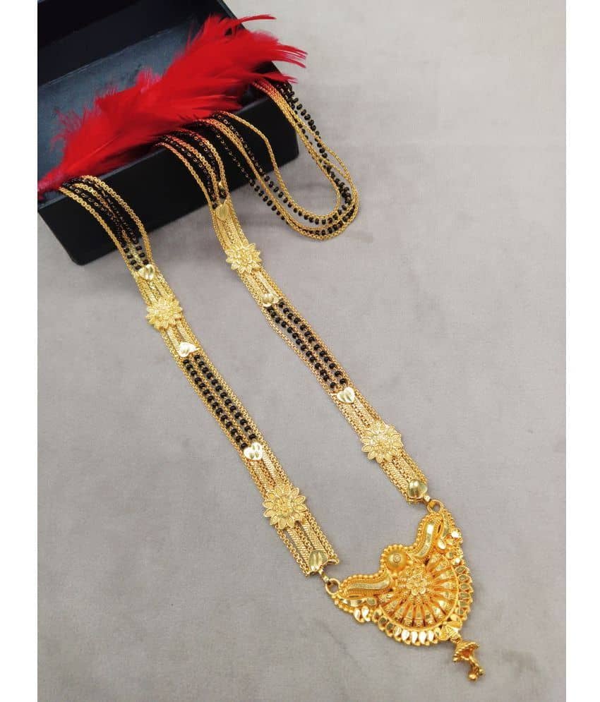 SHANKH-KRIVA - Gold Mangalsutra ( Pack of 1 )