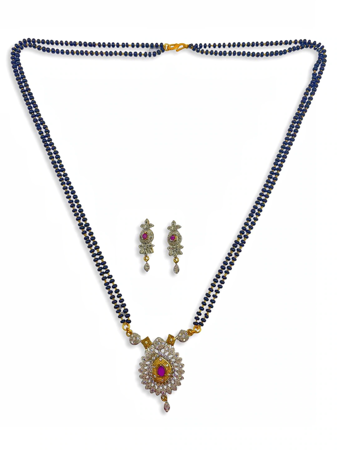 Sunhari Jewels - Silver Mangalsutra Set ( Pack of 1 )