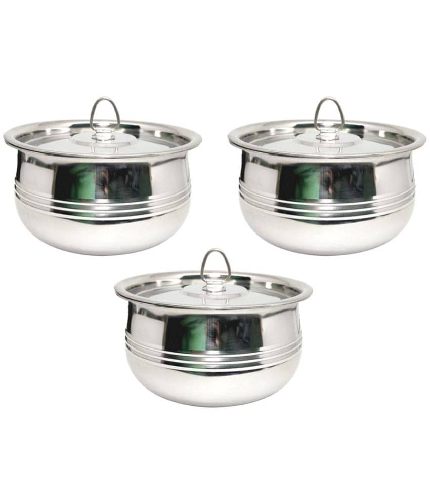     			bartan hub - Stainless Steel Serving Bowl 300 mL ( Pack of 3 )