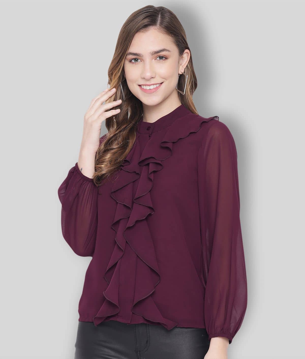 ALL WAYS YOU Women's Polyester Regular Top ( Purple )