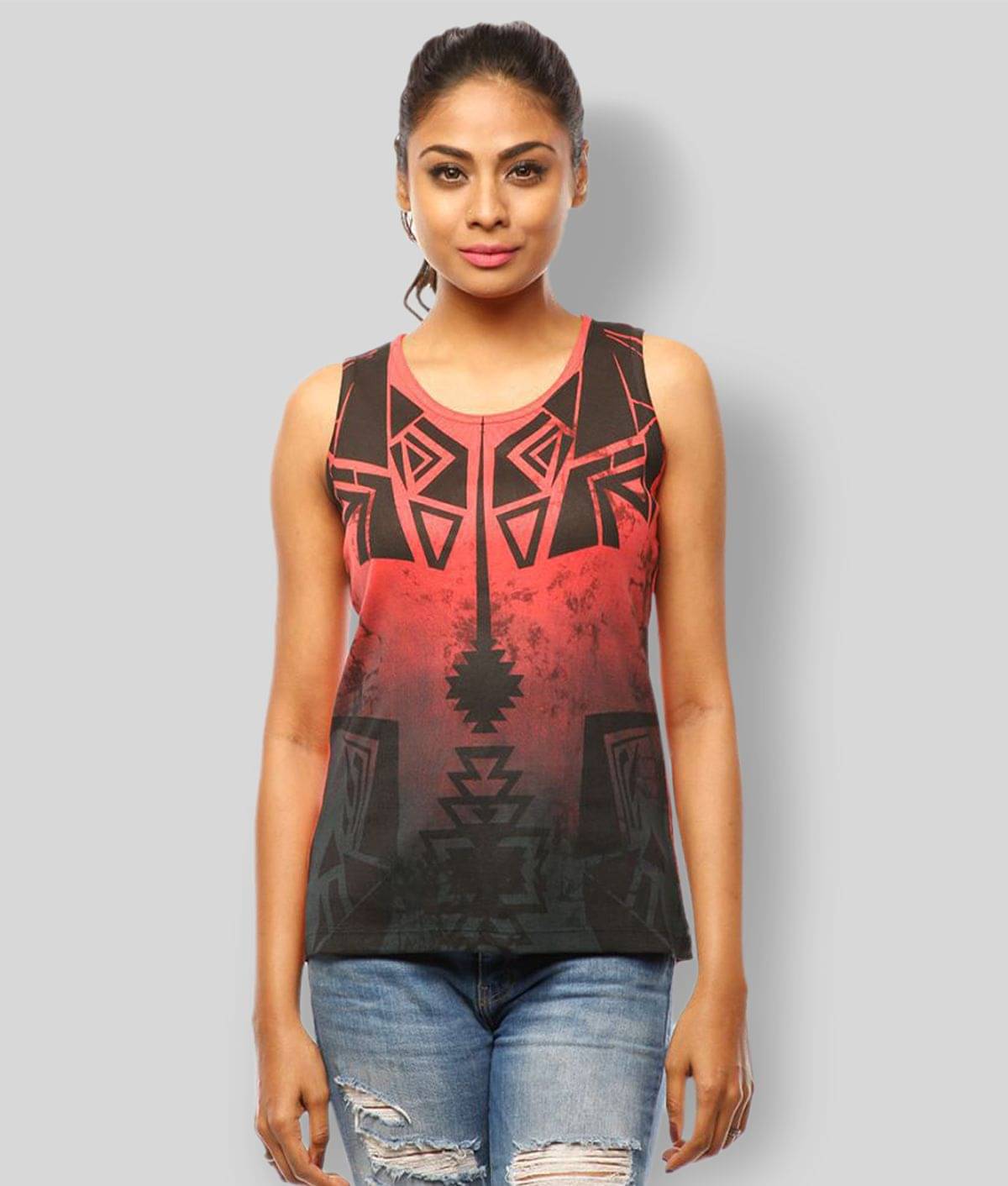     			Huetrap Women's Cotton Tank Top ( Multicolor )