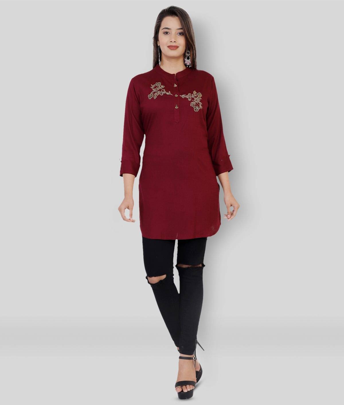     			Rayon Short Kurti For Women (Pack of 1)