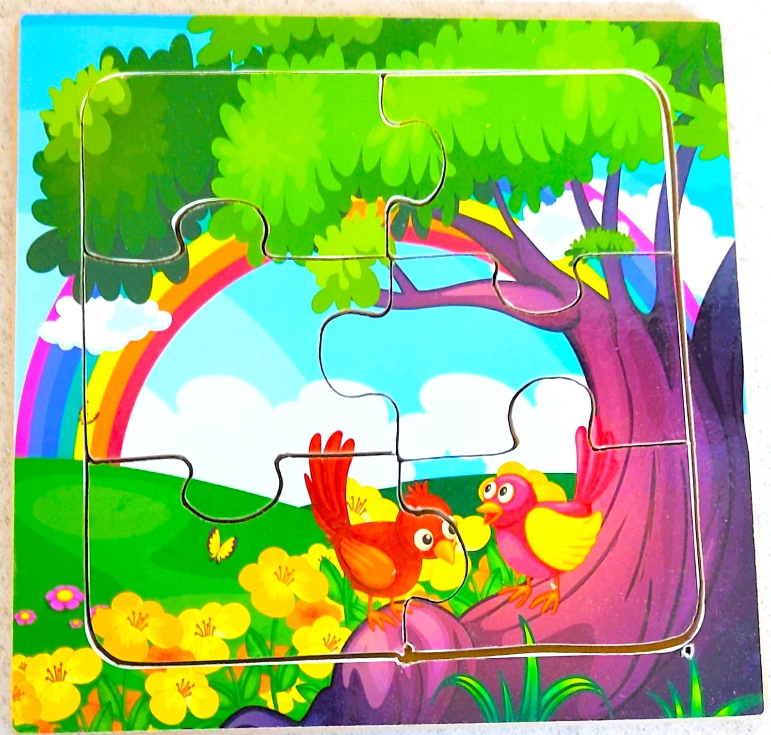 Peters Pence Wooden Multi-Color Small Board of BIRDS PUZZLE FOR KIDS Peters Pence Wooden Multi-Color Small Board of BIRDS PUZZLE FOR KIDS