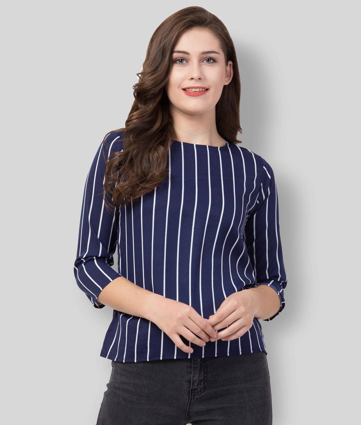 Revexo - Multicolor Crepe Women's Regular Top ( Pack of 1 ) Revexo - Multicolor Crepe Women's Regular Top ( Pack of 1 )