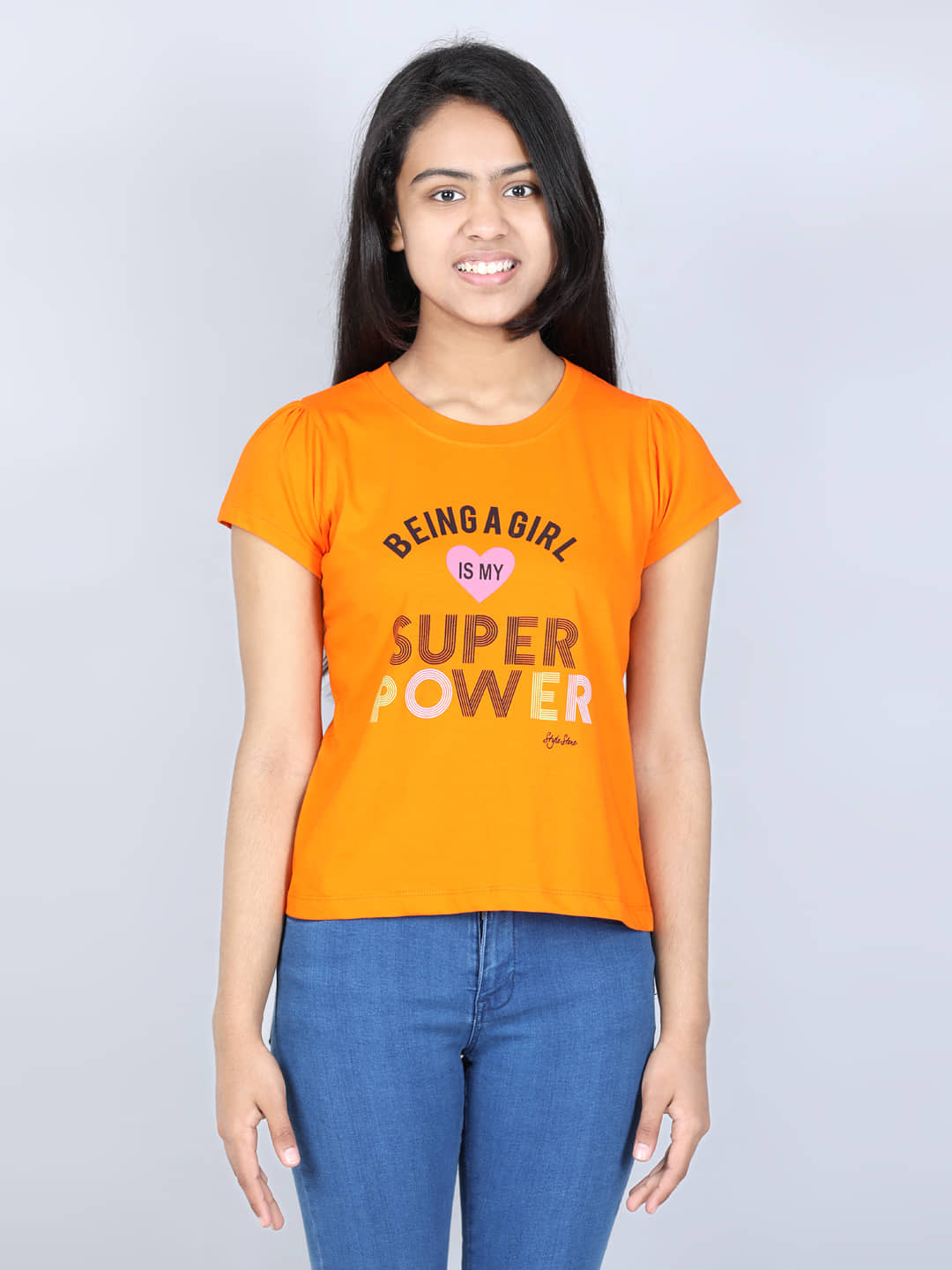 StyleStone Pack of 1 Girls 100% Cotton T-Shirt ( Red )