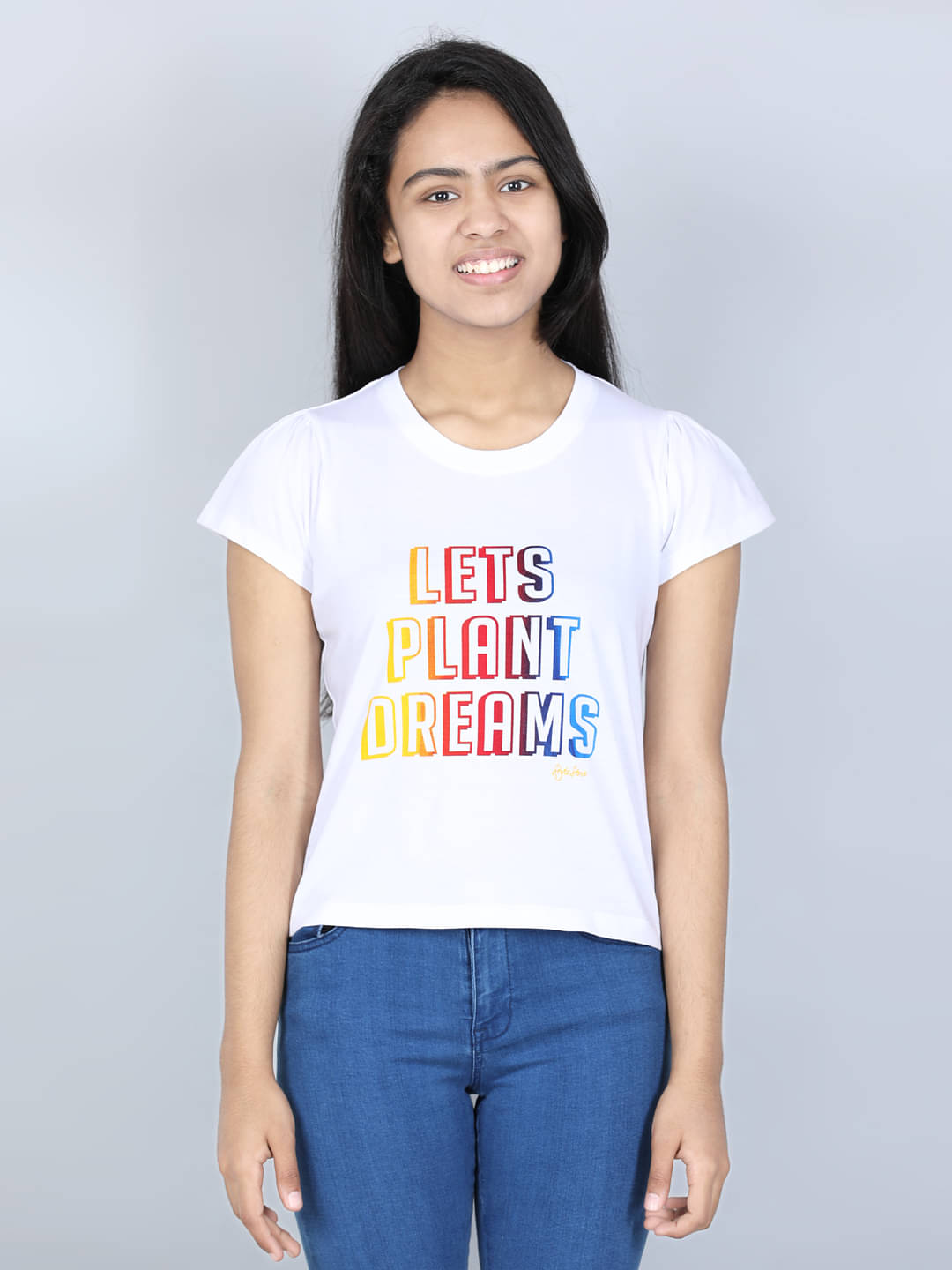     			StyleStone Pack of 1 Girls 100% Cotton T-Shirt ( White )