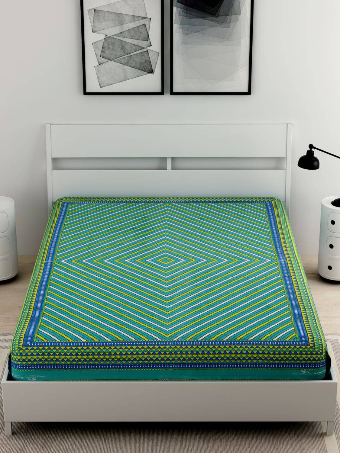     			Uniqchoice 100% Cotton Single Bedsheet ( Green )