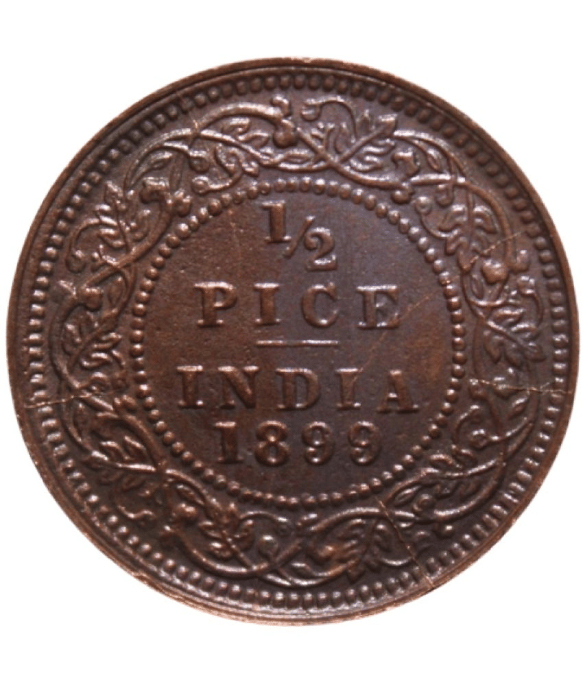    			newWay - 1/2 Pice (1899) 1 Numismatic Coins