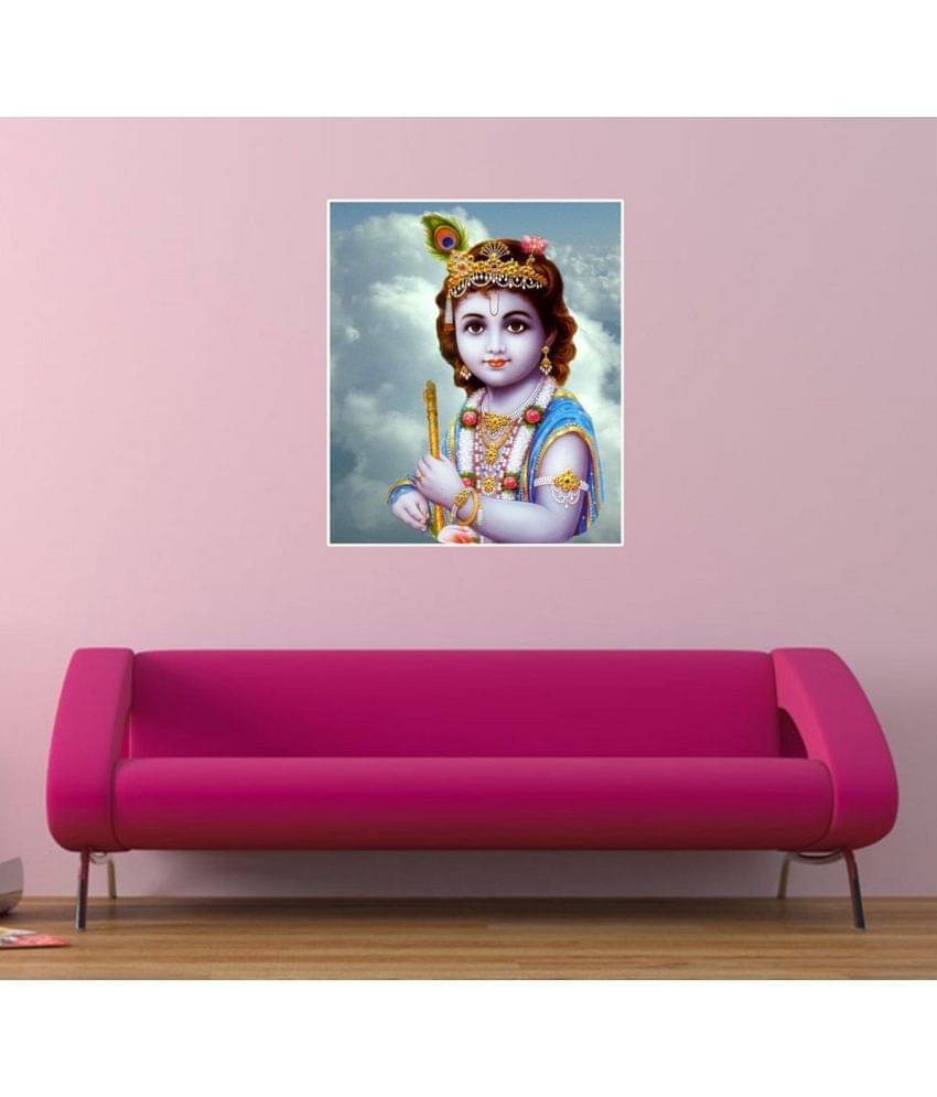     			Asmi Collection Little Baby Krishna Self Adhesive Wall Painting Wall Sticker ( 60 x 50 cms )