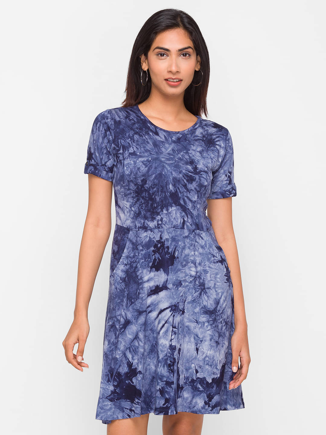     			Globus - Navy Blue Viscose Women's Bodycon Dress ( Pack of 1 )