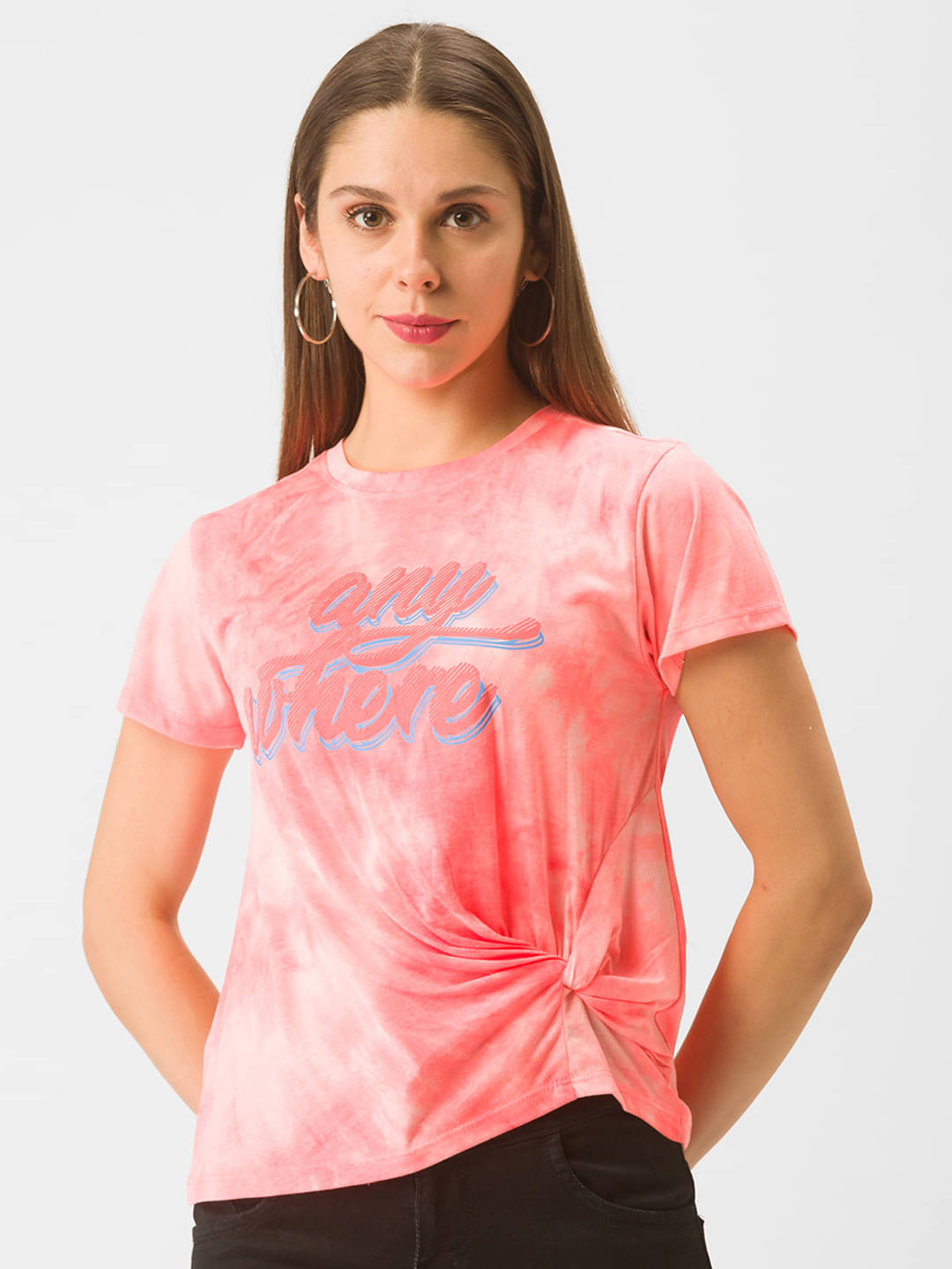     			Globus - Pink Polyester Regular Women's T-Shirt ( Pack of 1 )