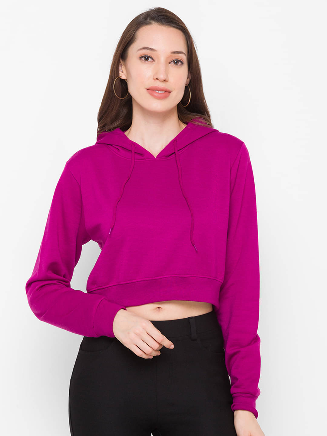     			Globus Women Polyester Mandarin Collar Sweatshirt ( Red )