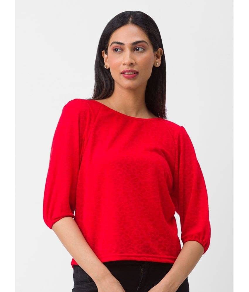     			Globus - Red Polyester Women's Regular Top ( Pack of 1 )