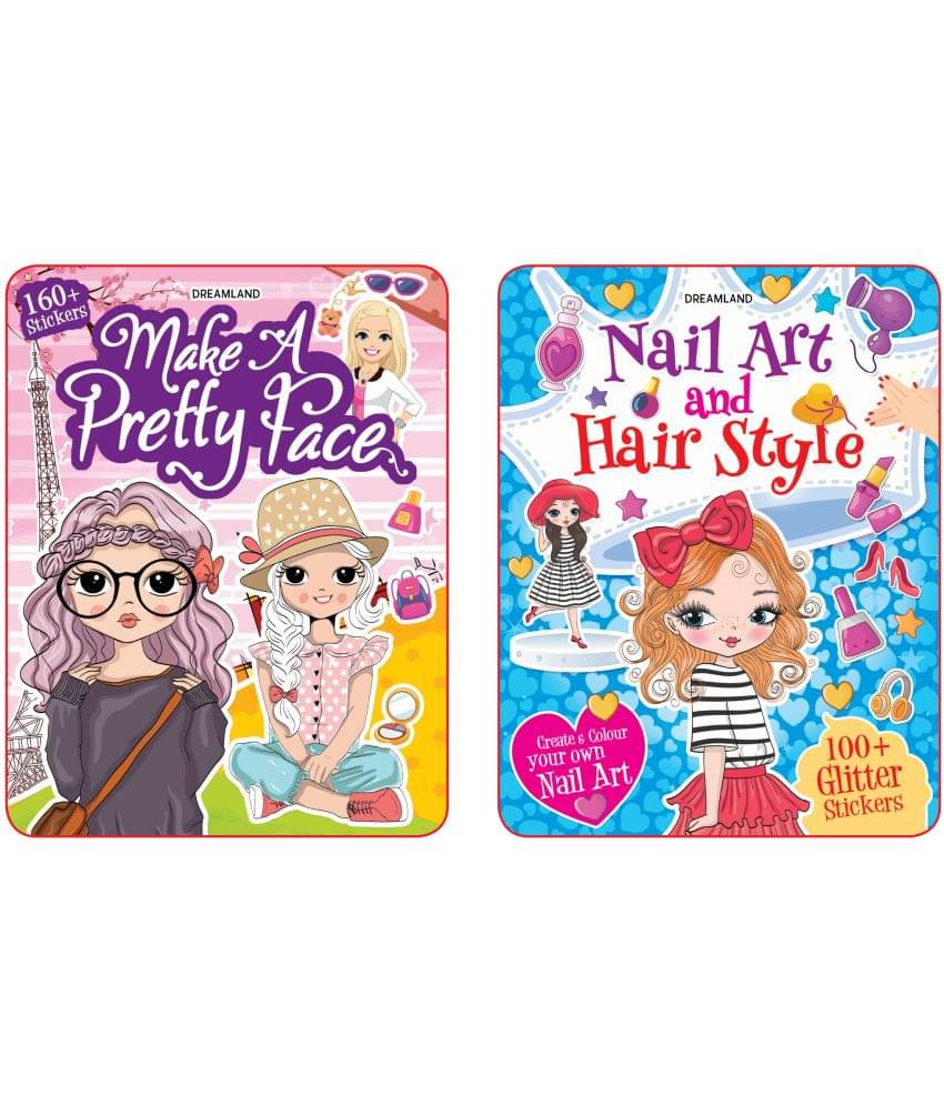 Make A Pretty Face and Nail Art, Hair Style Pack- 2 Books Make A Pretty Face and Nail Art, Hair Style Pack- 2 Books