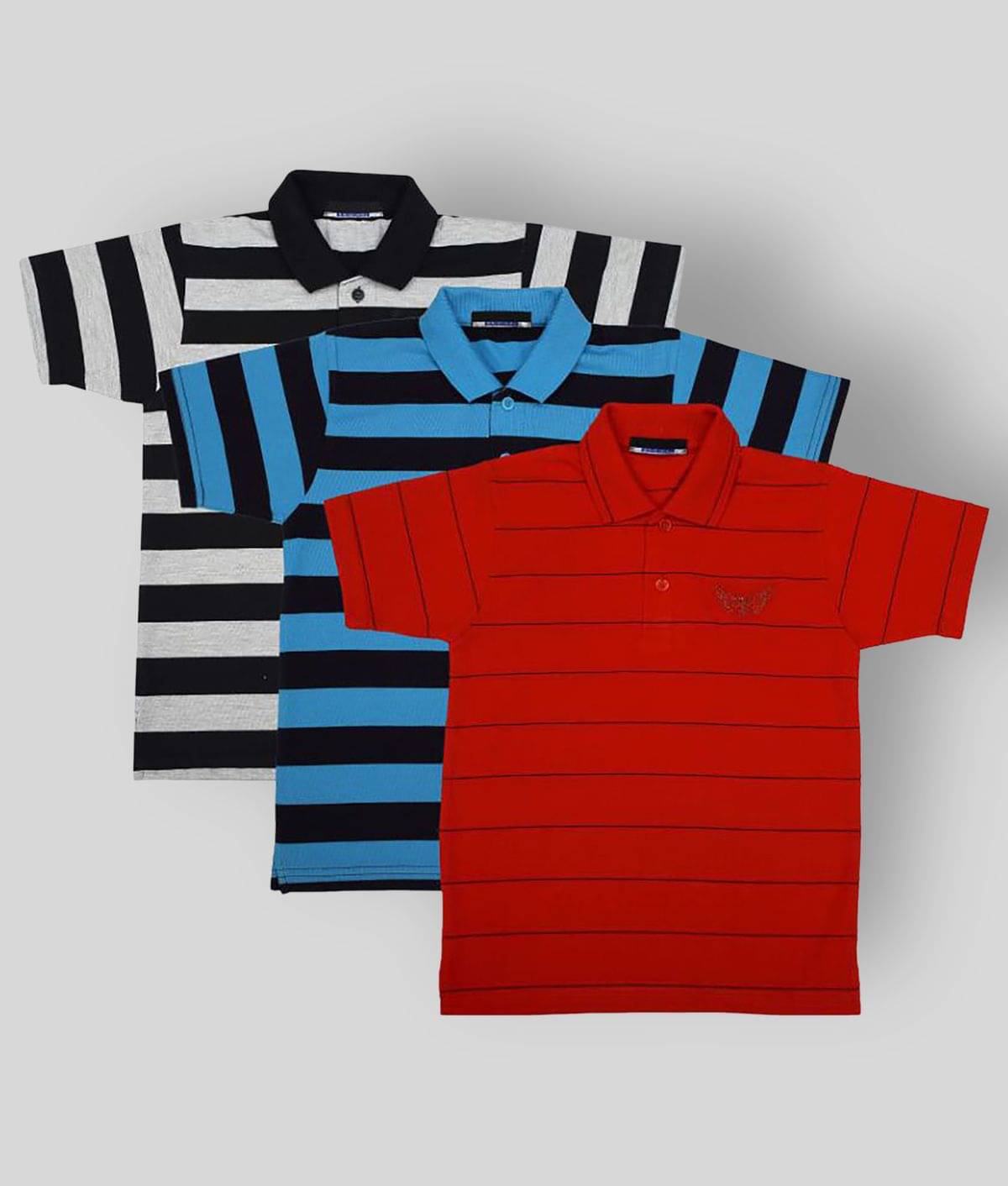     			NEUVIN Pack of 1 Boys Cotton Blend T-Shirt ( Multi Color )