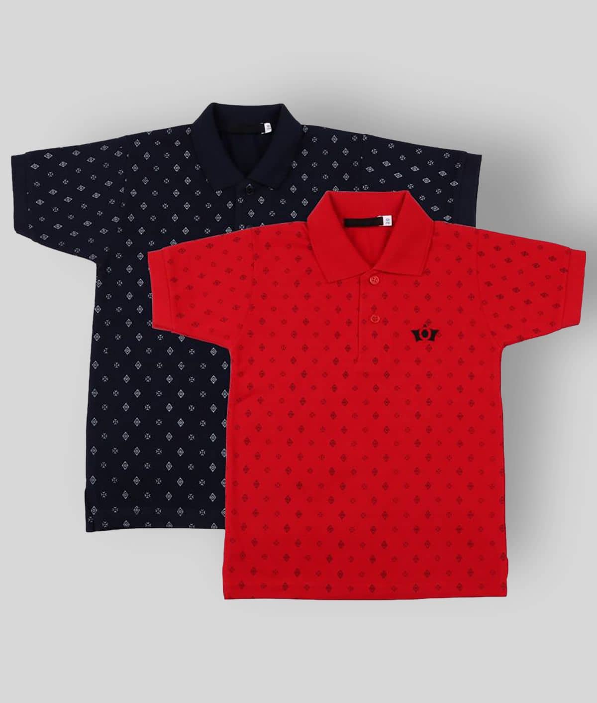 NEUVIN Pack of 1 Boys Cotton Polo T-Shirt ( Multi Color )