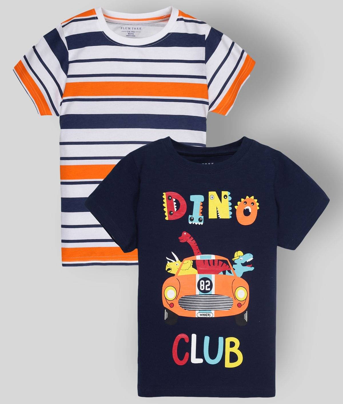     			PLUM TREE Pack of 1 Boys Cotton T-Shirt ( Navy Blue )