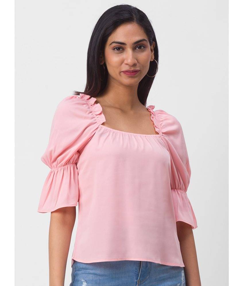     			Globus - Pink Polyester Women's Regular Top ( Pack of 1 )