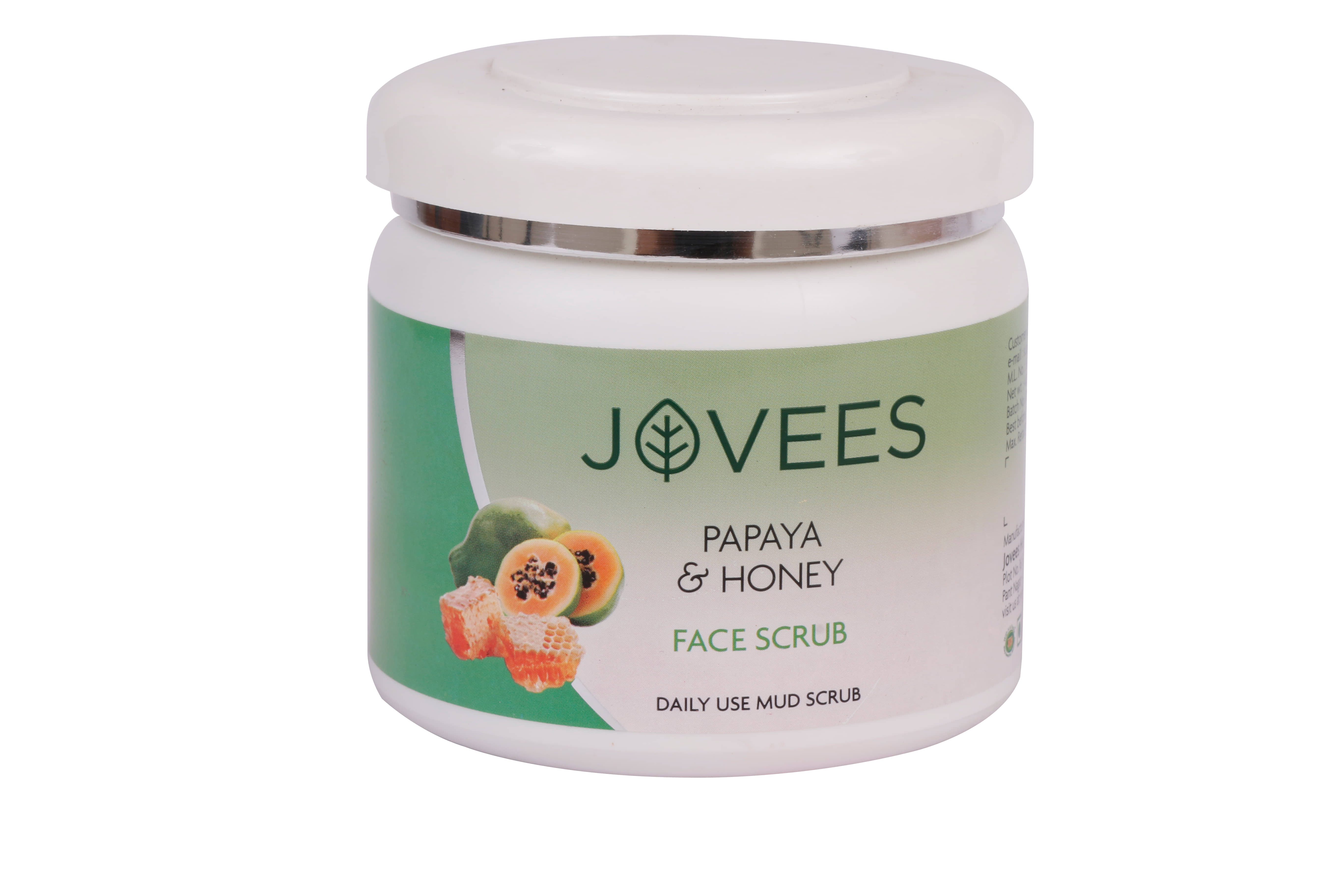 Jovees Herbal Papaya & Honey Face Scrub Remove Dead Skin, Normal to Dry Skin, 400gm (Pack of 1)