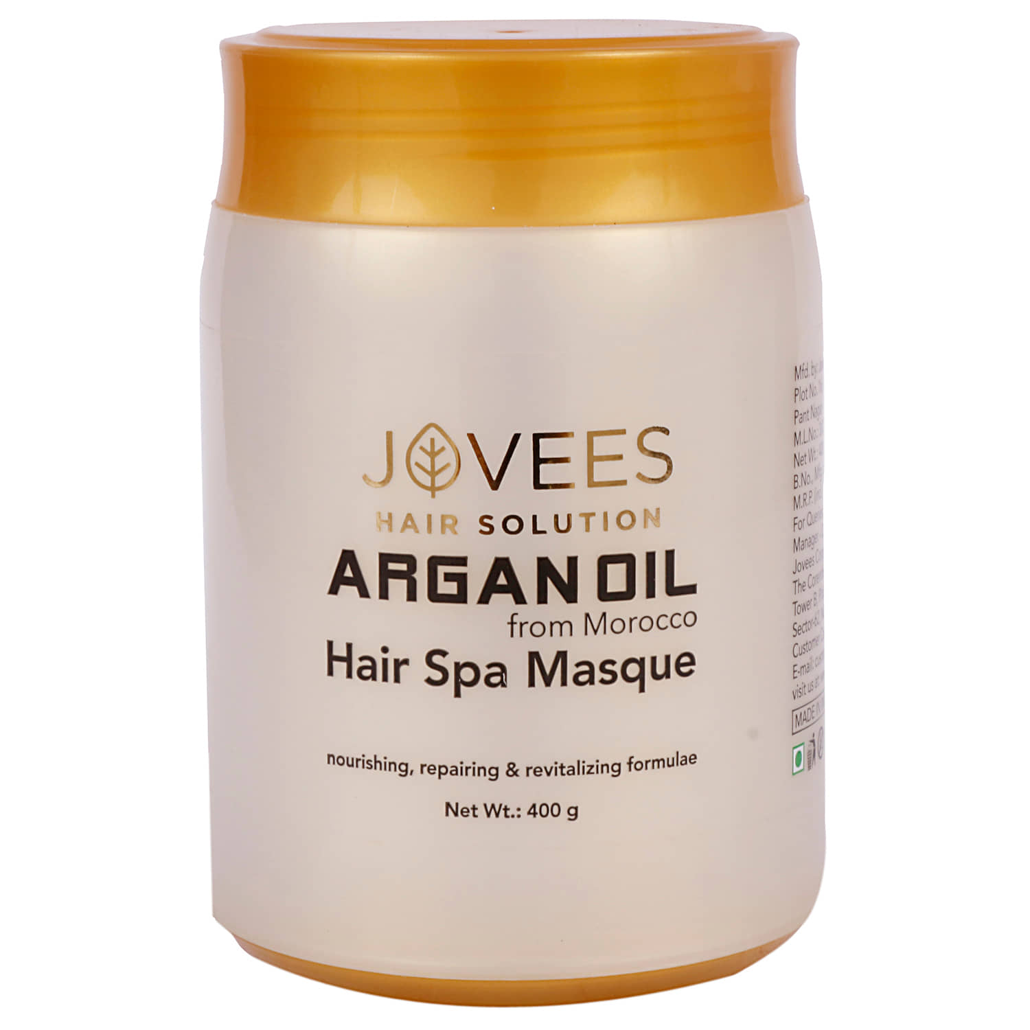 Jovees Herbal Argan Oil Hair Spa Masque Gives Smooth Hair For All Hair Type, 400gm (Pack of 1)