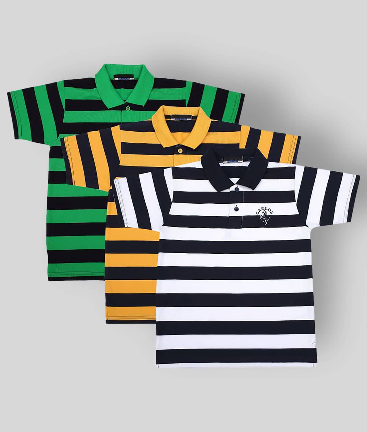 NEUVIN Pack of 2 Boys Cotton Blend T-Shirt ( Multi Color )