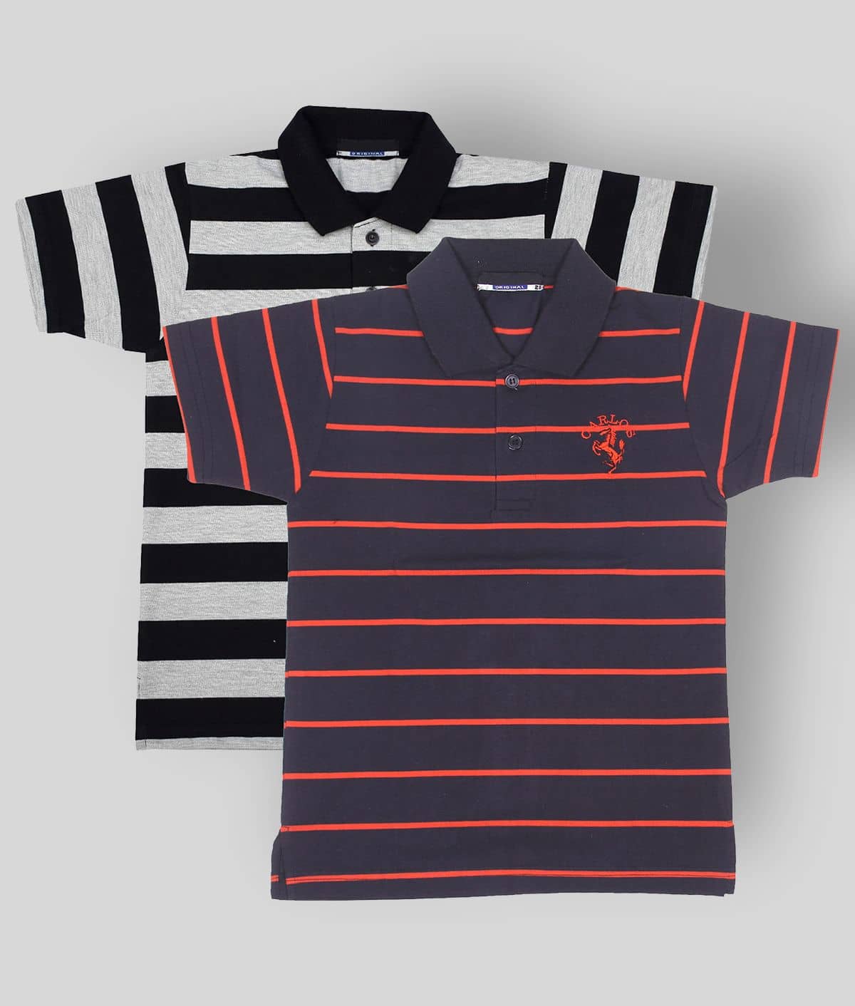 NEUVIN Pack of 2 Boys Cotton Blend T-Shirt ( Multi Color )