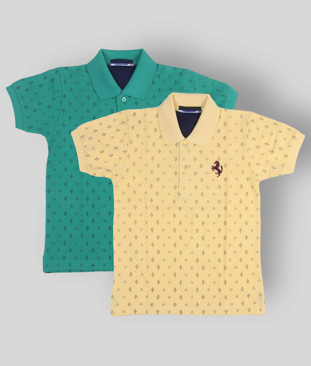 NEUVIN Pack of 2 Boys Cotton T-Shirt ( Multi Color )