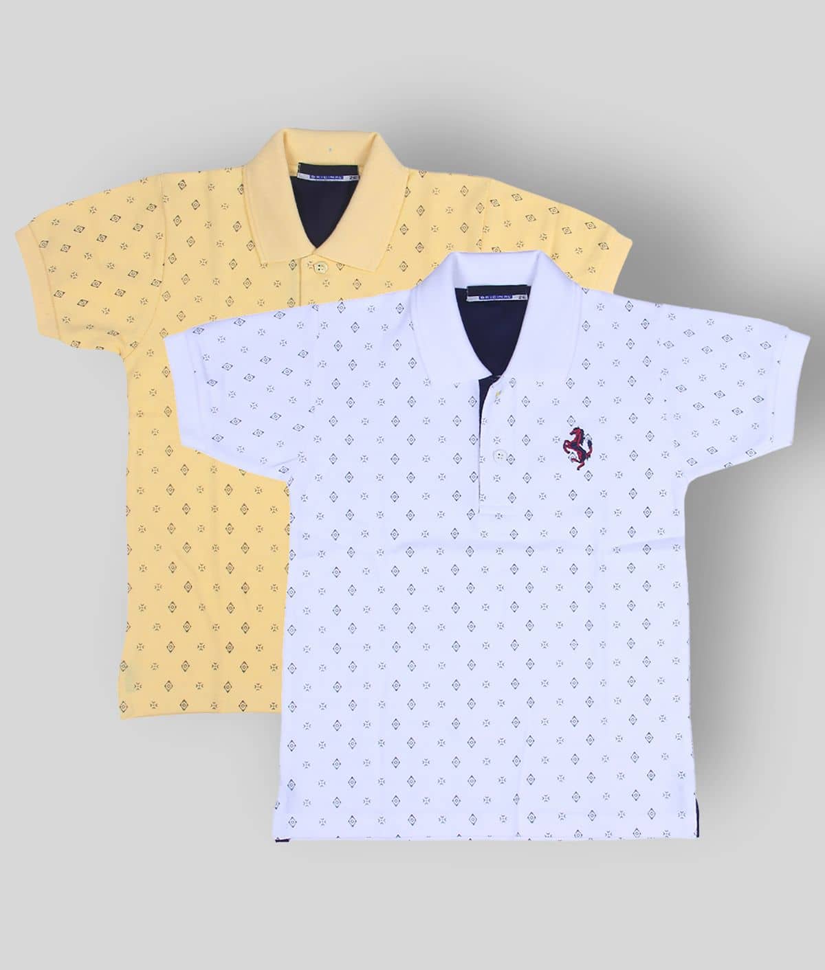 NEUVIN Pack of 1 Boys Cotton Polo T-Shirt ( Multi Color )