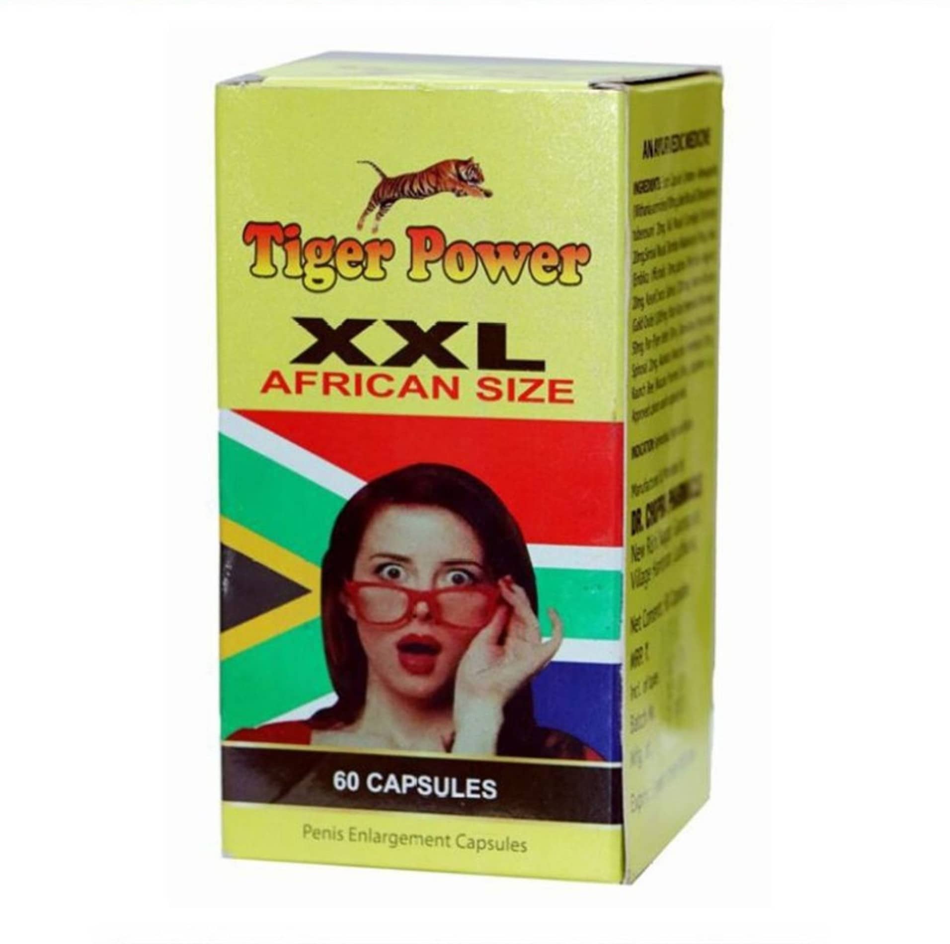 Dr Chopra Tiger Power XXL Capsules 60 no.  African Size For Male