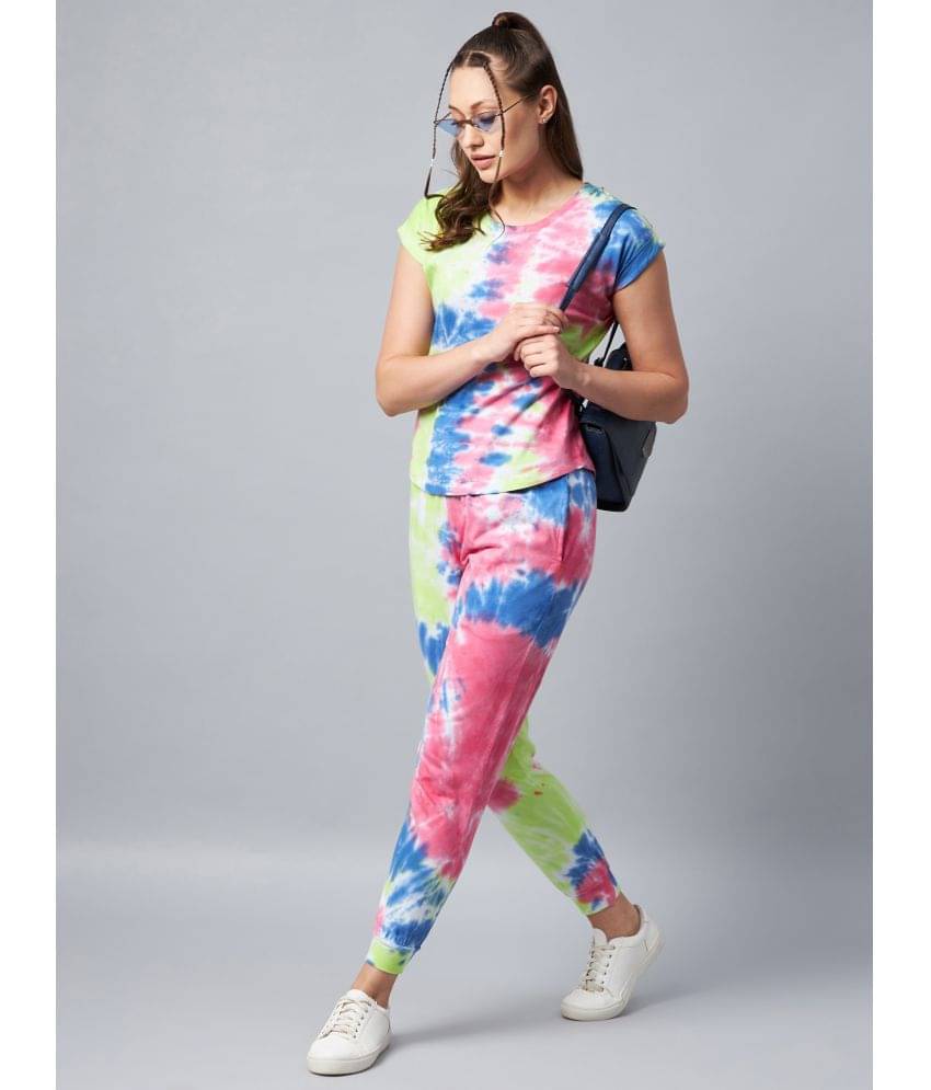     			StyleStone Multi Cotton Tie And Dye Tracksuit - Single