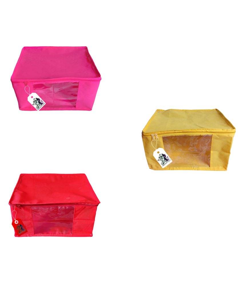     			ADWITIYA Multi Saree Covers - 3 Pcs