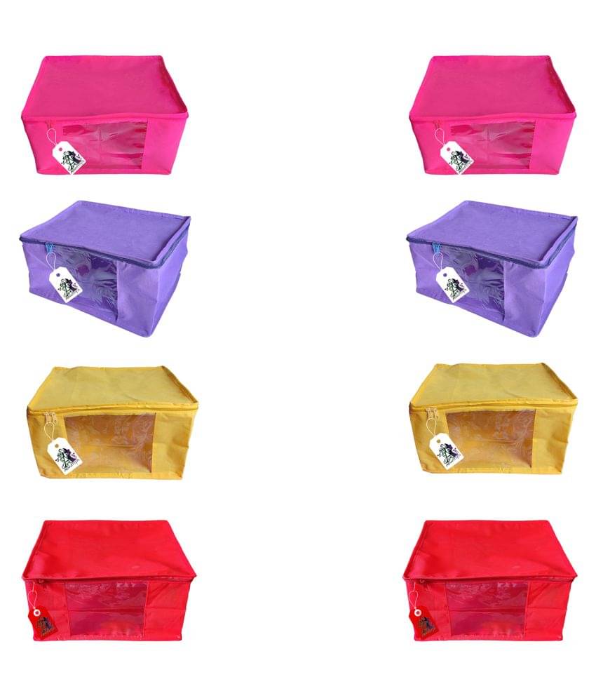     			ADWITIYA Multi Saree Covers - 8 Pcs