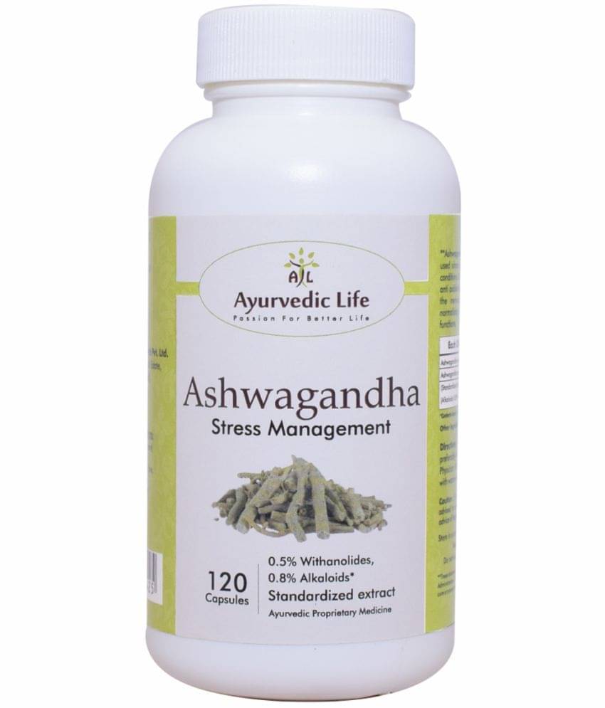     			Ayurvedic Life Ashwagandha Capsule 120 no.s Pack Of 1